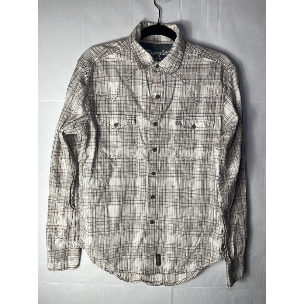 Wrangler Retro Shirt Men SmallButton Up Snap Western Rodeo